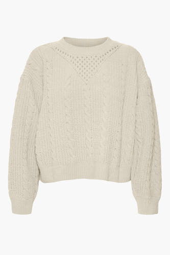 Trui met ronde hals Beige - VERO MODA®