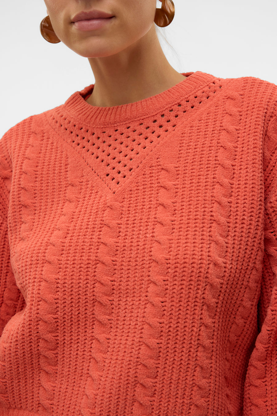 Trui met ronde hals Bruin - VERO MODA®