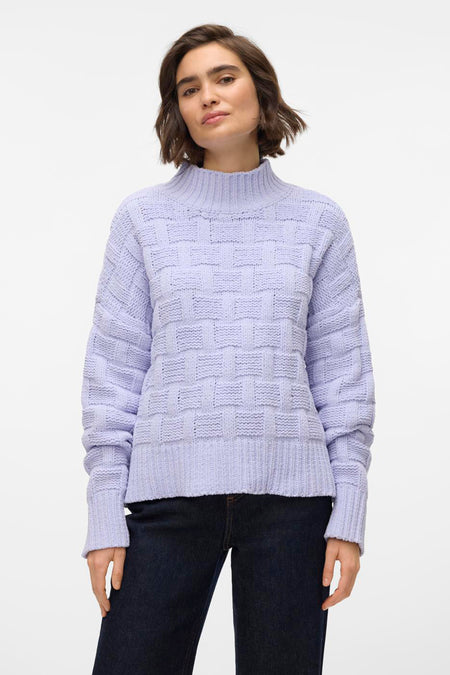 Trui met rolkraag Paars - VERO MODA®