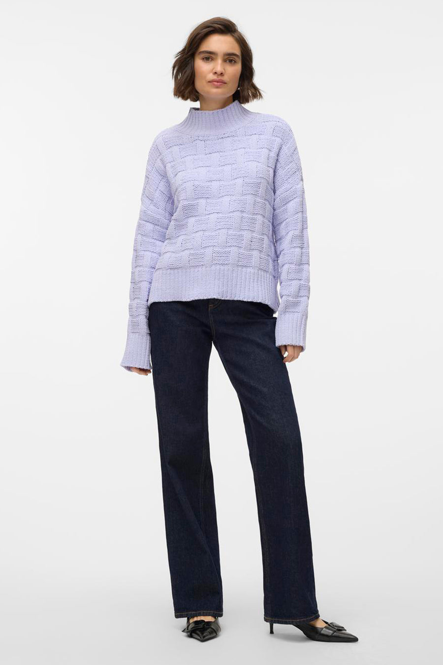 Trui met rolkraag Paars - VERO MODA®