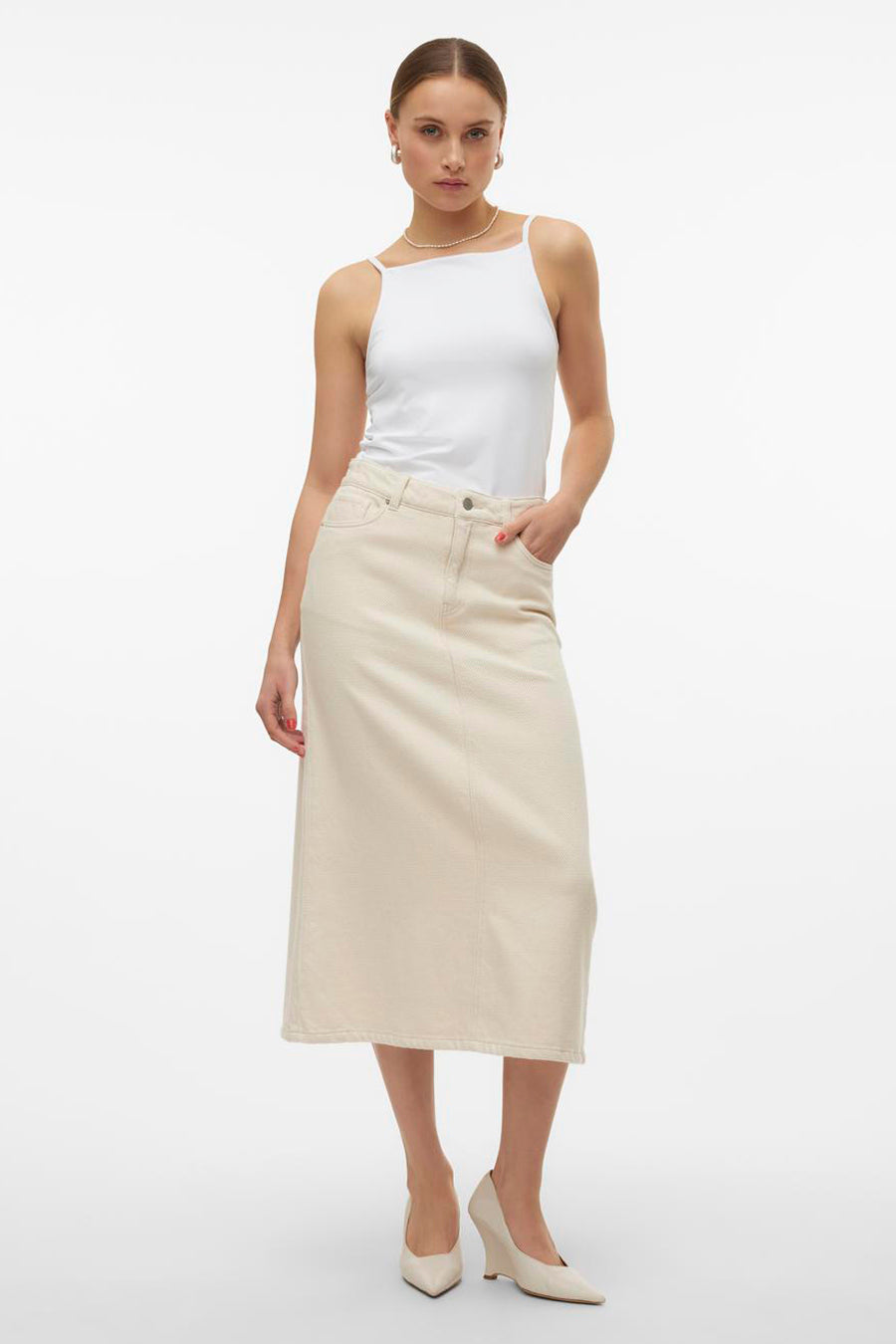 Rok 3/4 Beige - VERO MODA®