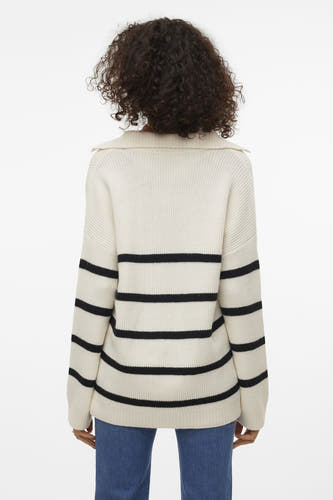 Trui met V-hals Beige - VERO MODA®
