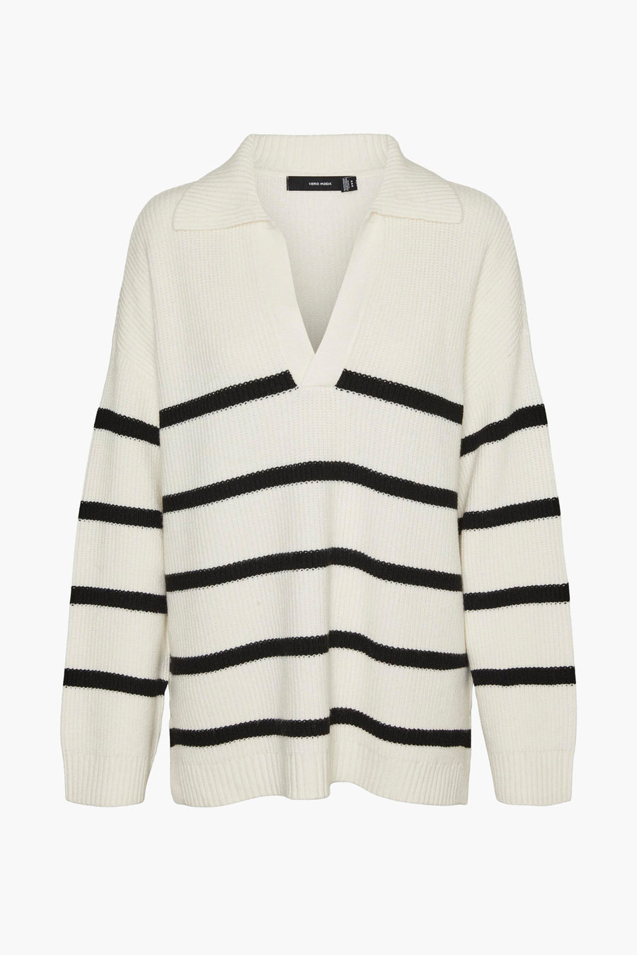 Trui met V-hals Beige - VERO MODA®