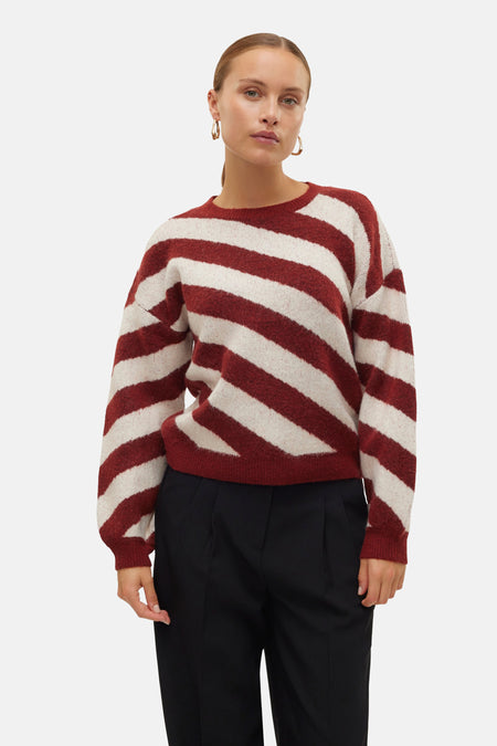 Trui met ronde hals Bruin - VERO MODA®