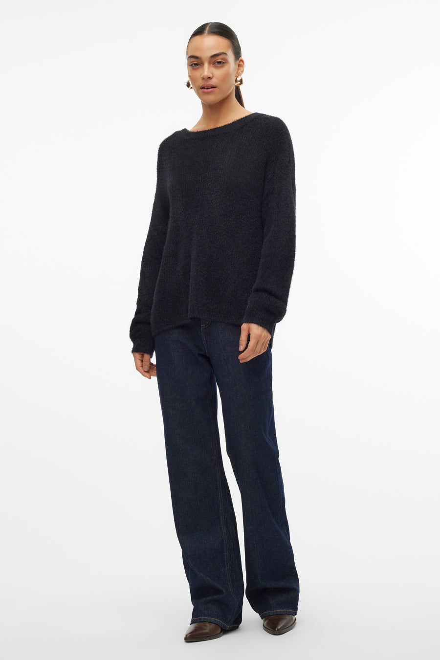 Trui met ronde hals Zwart - VERO MODA®