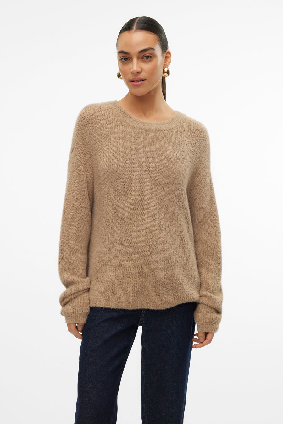 Trui met ronde hals Beige - VERO MODA®