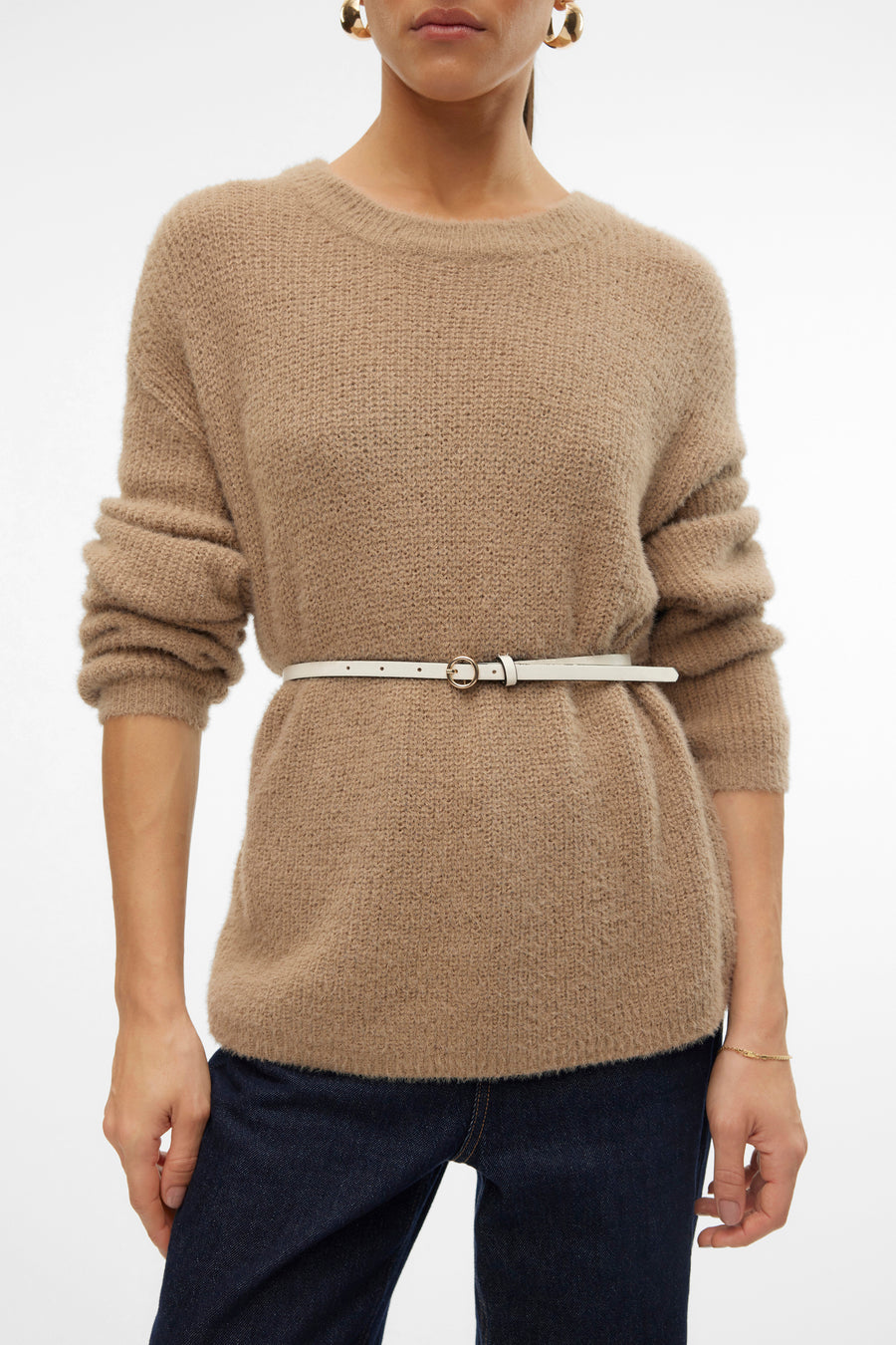 Trui met ronde hals Beige - VERO MODA®