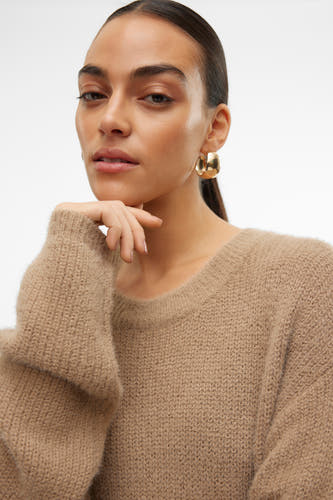 Trui met ronde hals Beige - VERO MODA®