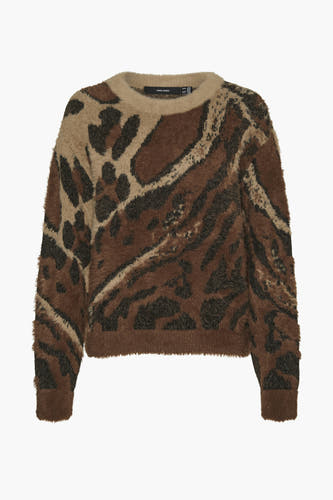 Trui met ronde hals Bruin - VERO MODA®