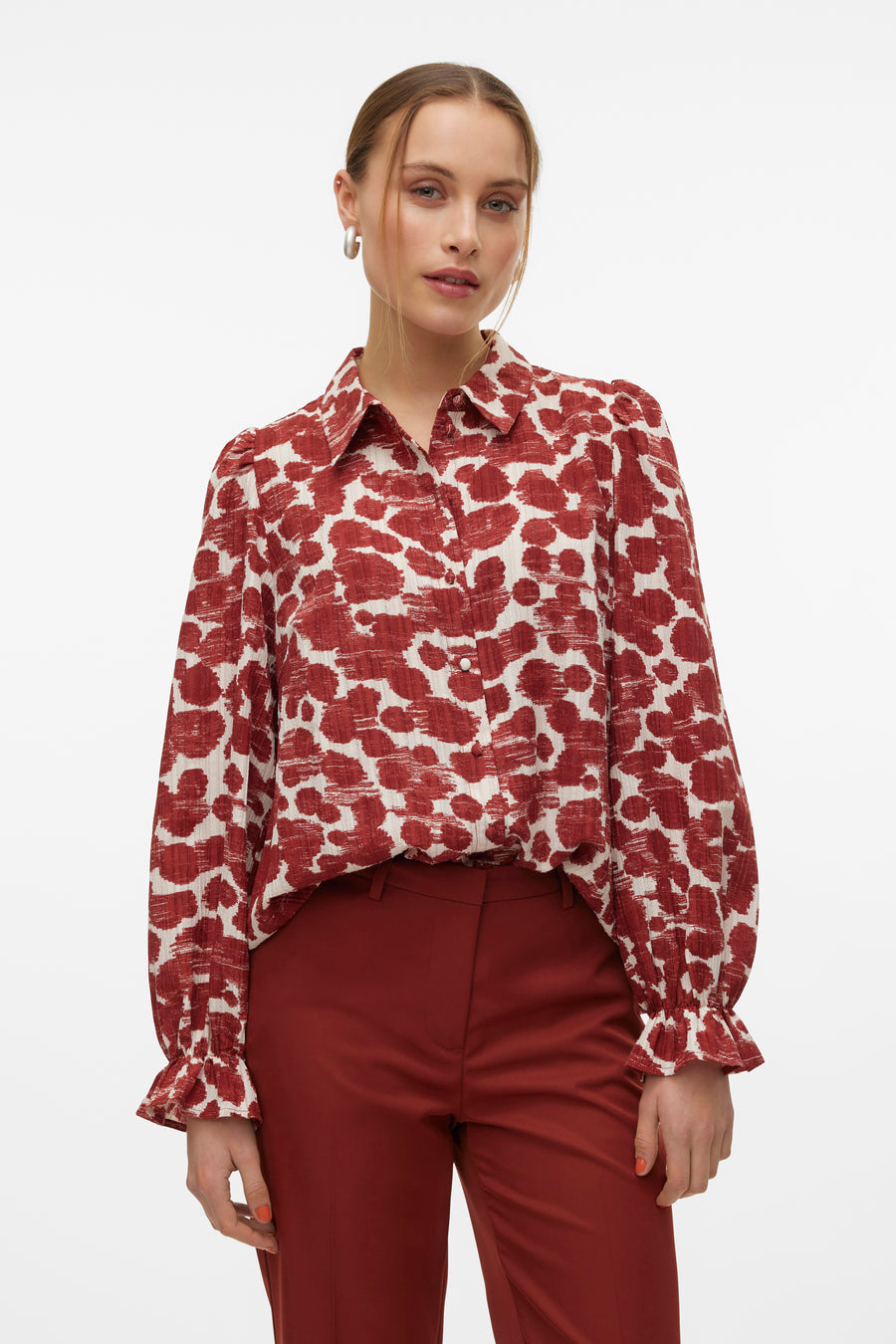Hemd (lange mouwen) Bruin - VERO MODA®