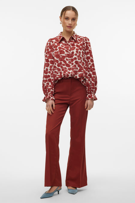 Hemd (lange mouwen) Bruin - VERO MODA®