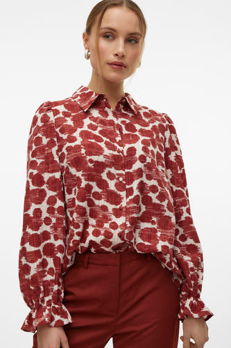 Hemd (lange mouwen) Bruin - VERO MODA®