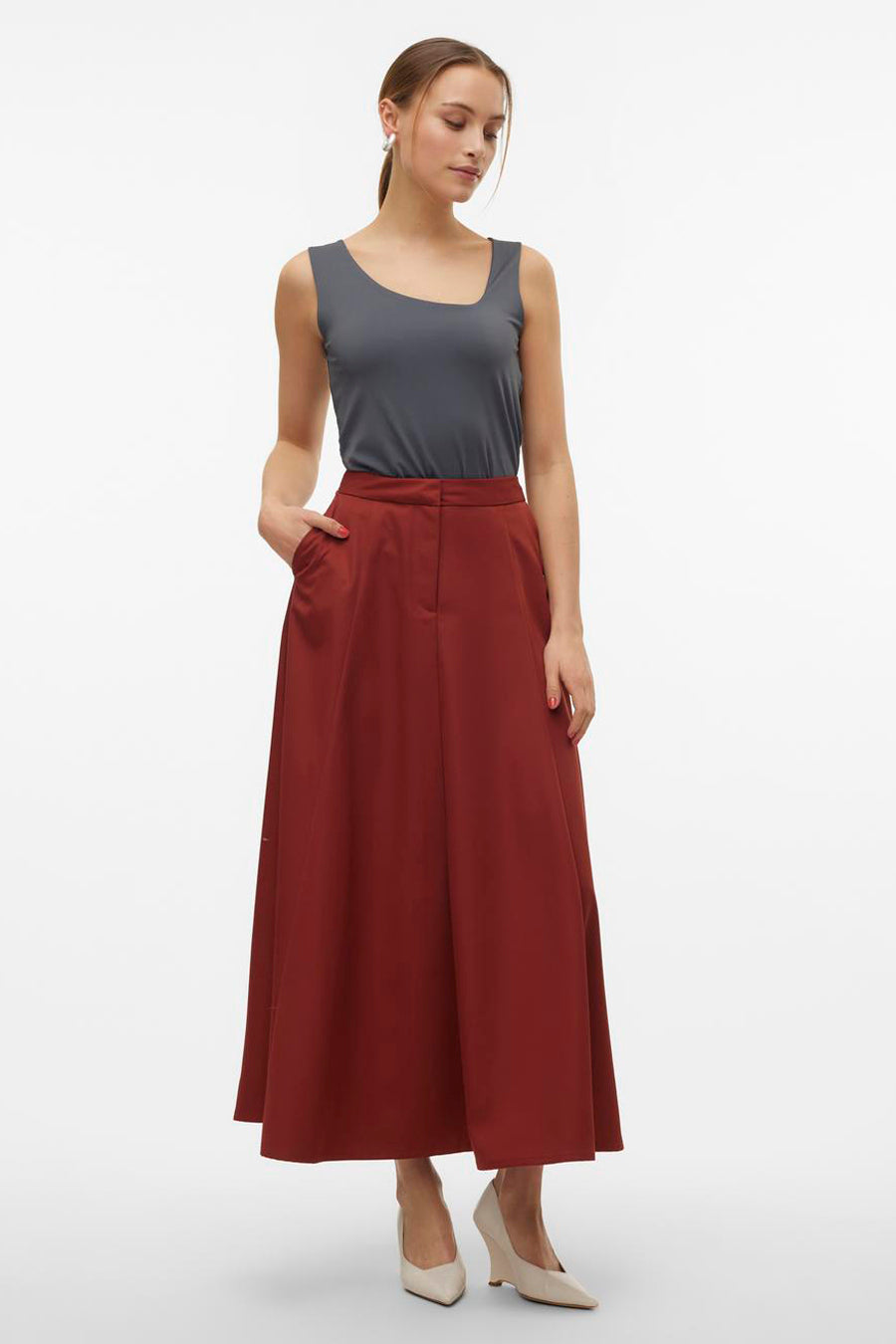 Rok (lang) Bruin - VERO MODA®
