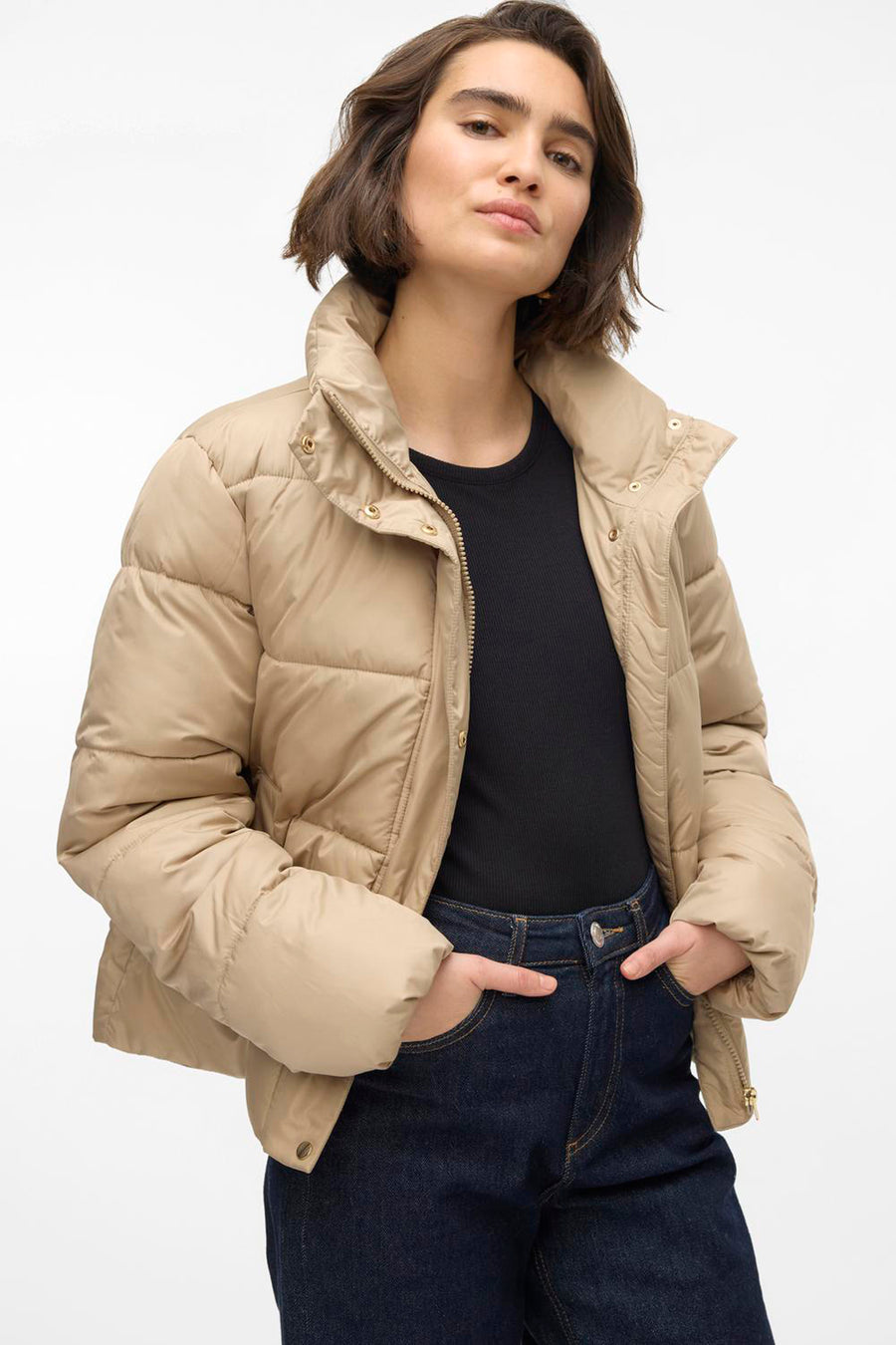 Korte jas Beige - VERO MODA®