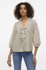 VMMALOU 3/4 V-NECK SHIRT WVN BTQ
