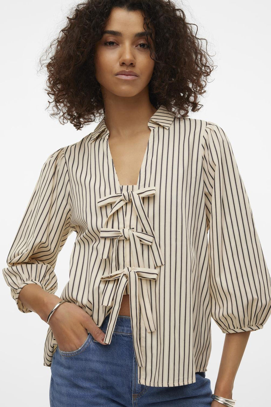 Hemd (lange mouwen) Ecru - VERO MODA®