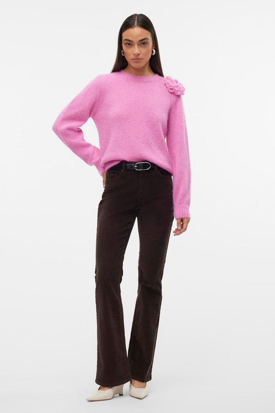 Trui met ronde hals Roze - VERO MODA®