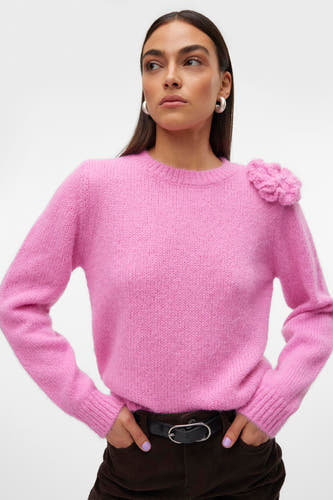 Trui met ronde hals Roze - VERO MODA®