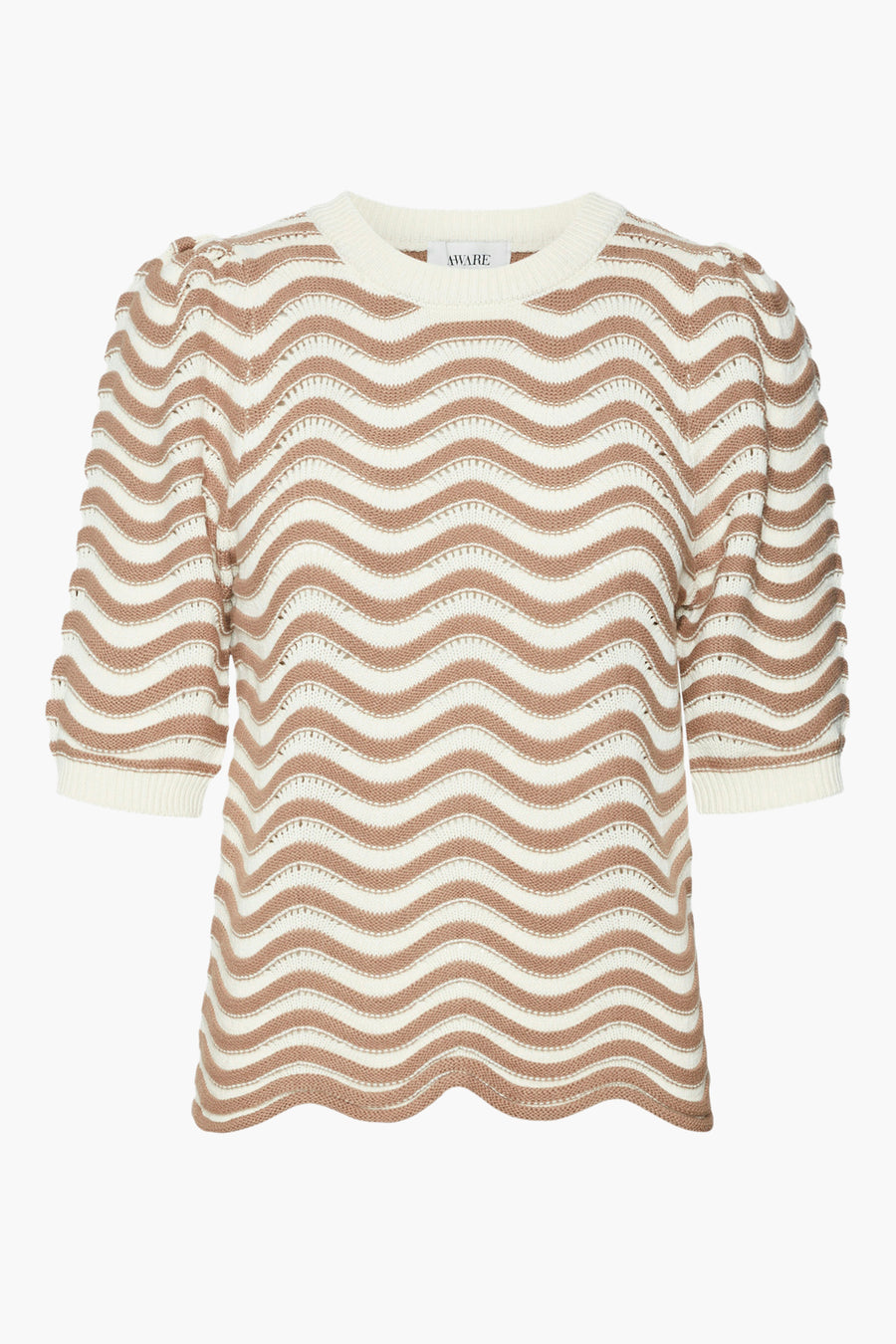 Trui met ronde hals Beige - VERO MODA®