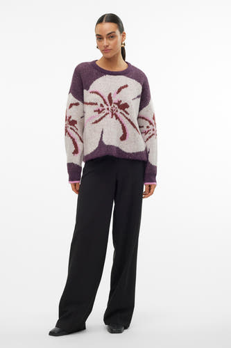 Trui met ronde hals Paars - VERO MODA®
