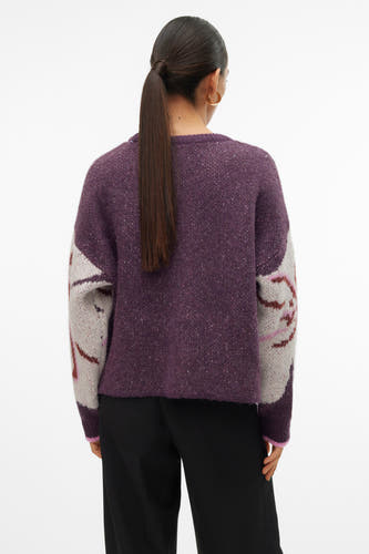 Trui met ronde hals Paars - VERO MODA®