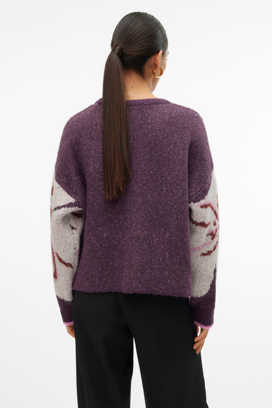 Trui met ronde hals Paars - VERO MODA®