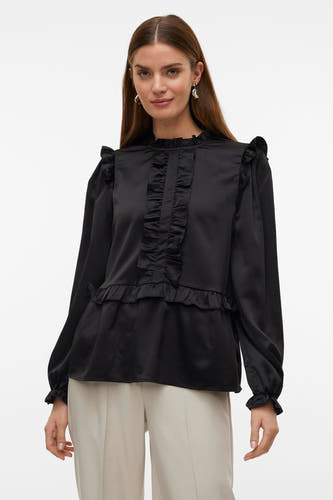 Blouse (lange mouwen) Zwart - VERO MODA®