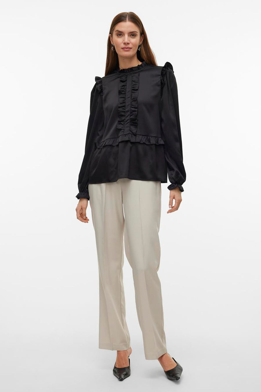 Blouse (lange mouwen) Zwart - VERO MODA®