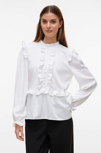 Blouse (lange mouwen) Wit - VERO MODA®