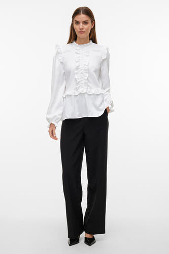 Blouse (lange mouwen) Wit - VERO MODA®