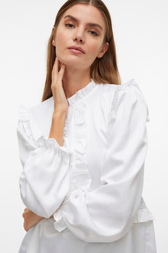 Blouse (lange mouwen) Wit - VERO MODA®