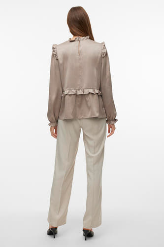Blouse (lange mouwen) Grijs - VERO MODA®