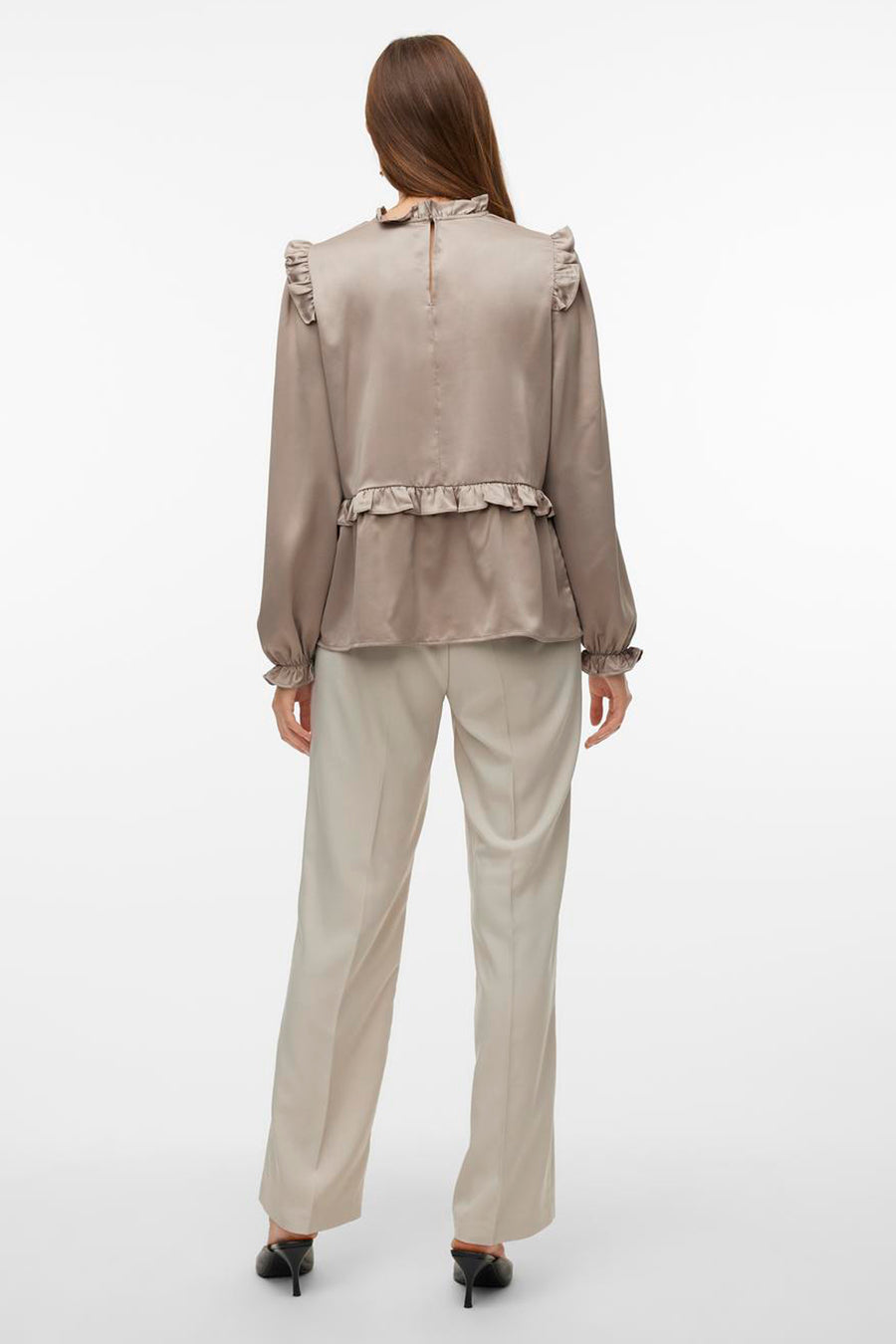 Blouse (lange mouwen) Grijs - VERO MODA®