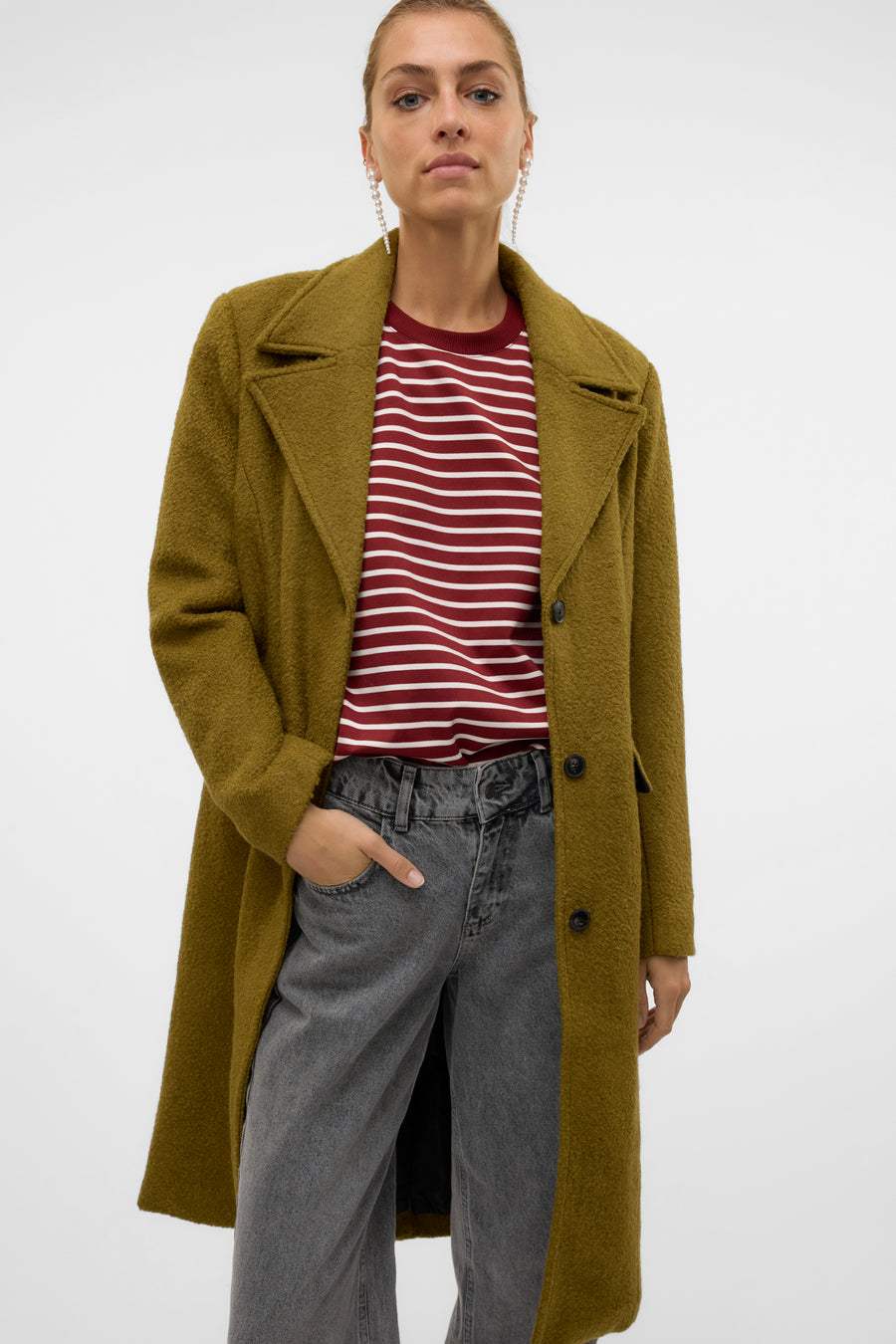 Lange jas Groen - VERO MODA®