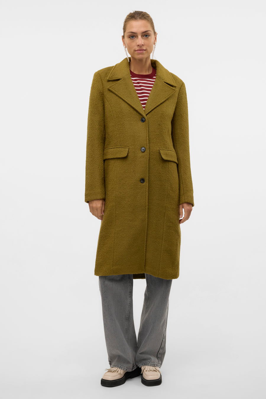 Lange jas Groen - VERO MODA®