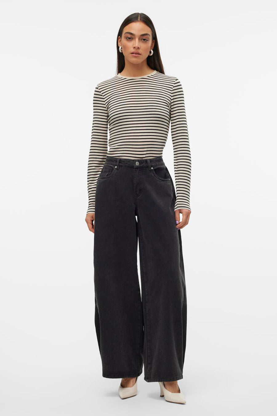 Jeans wide Black denim - VERO MODA®