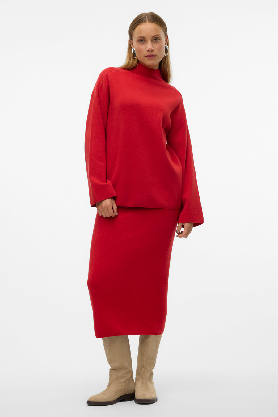 Trui met rolkraag Rood - VERO MODA®