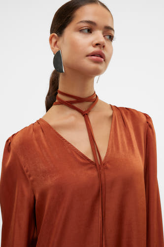 Kleedjes (lange mouwen) Bruin - VERO MODA®