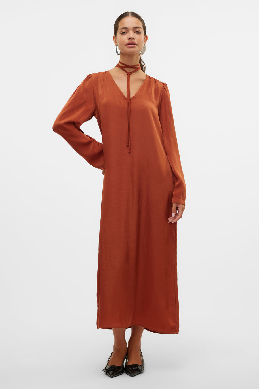 Kleedjes (lange mouwen) Bruin - VERO MODA®