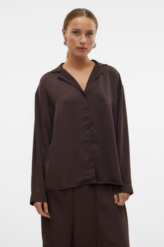 Hemd (lange mouwen) Bruin - VERO MODA®