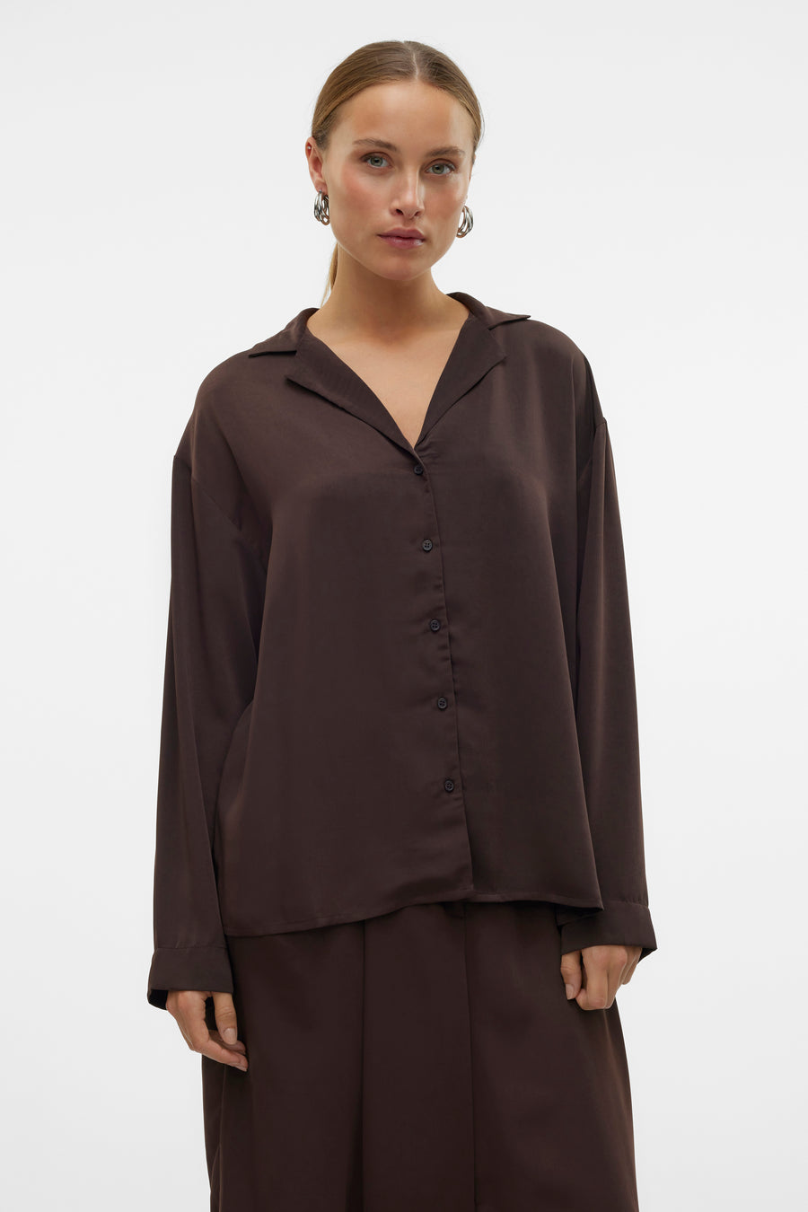 Hemd (lange mouwen) Bruin - VERO MODA®