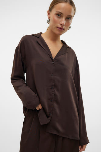 Hemd (lange mouwen) Bruin - VERO MODA®