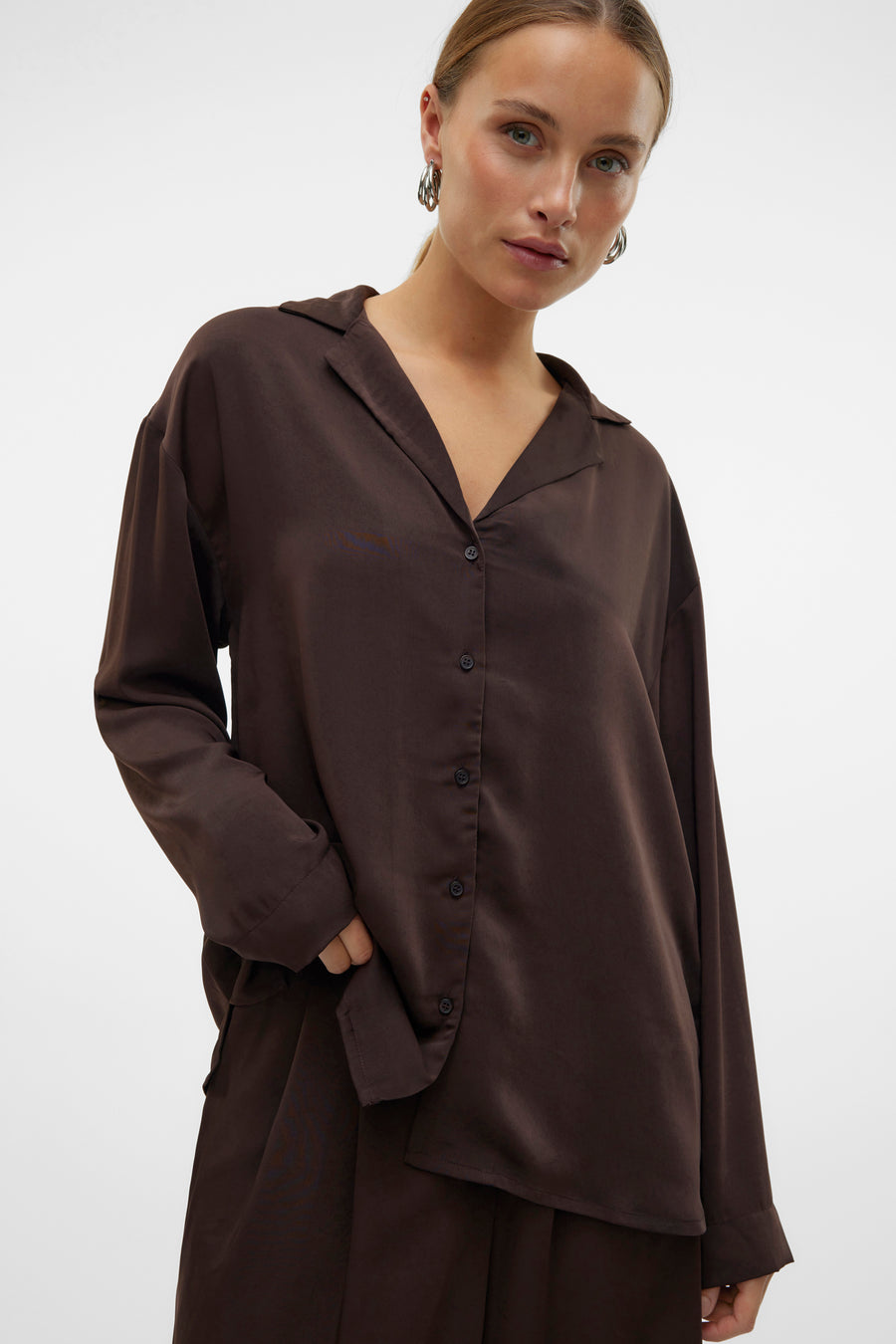 Hemd (lange mouwen) Bruin - VERO MODA®