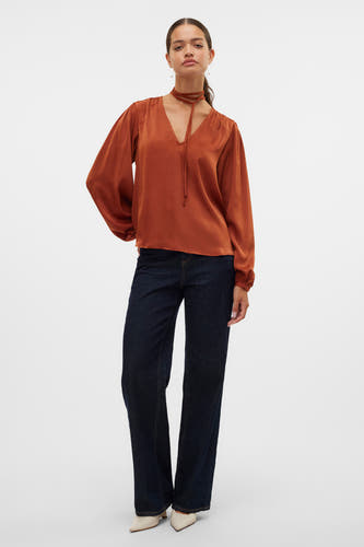 Blouse (lange mouwen) Bruin - VERO MODA®