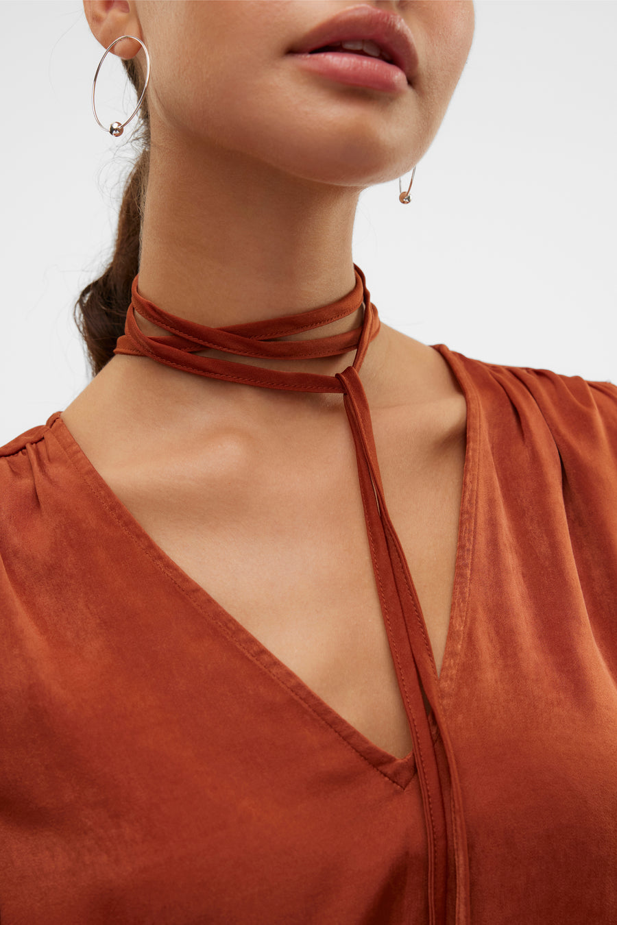 Blouse (lange mouwen) Bruin - VERO MODA®