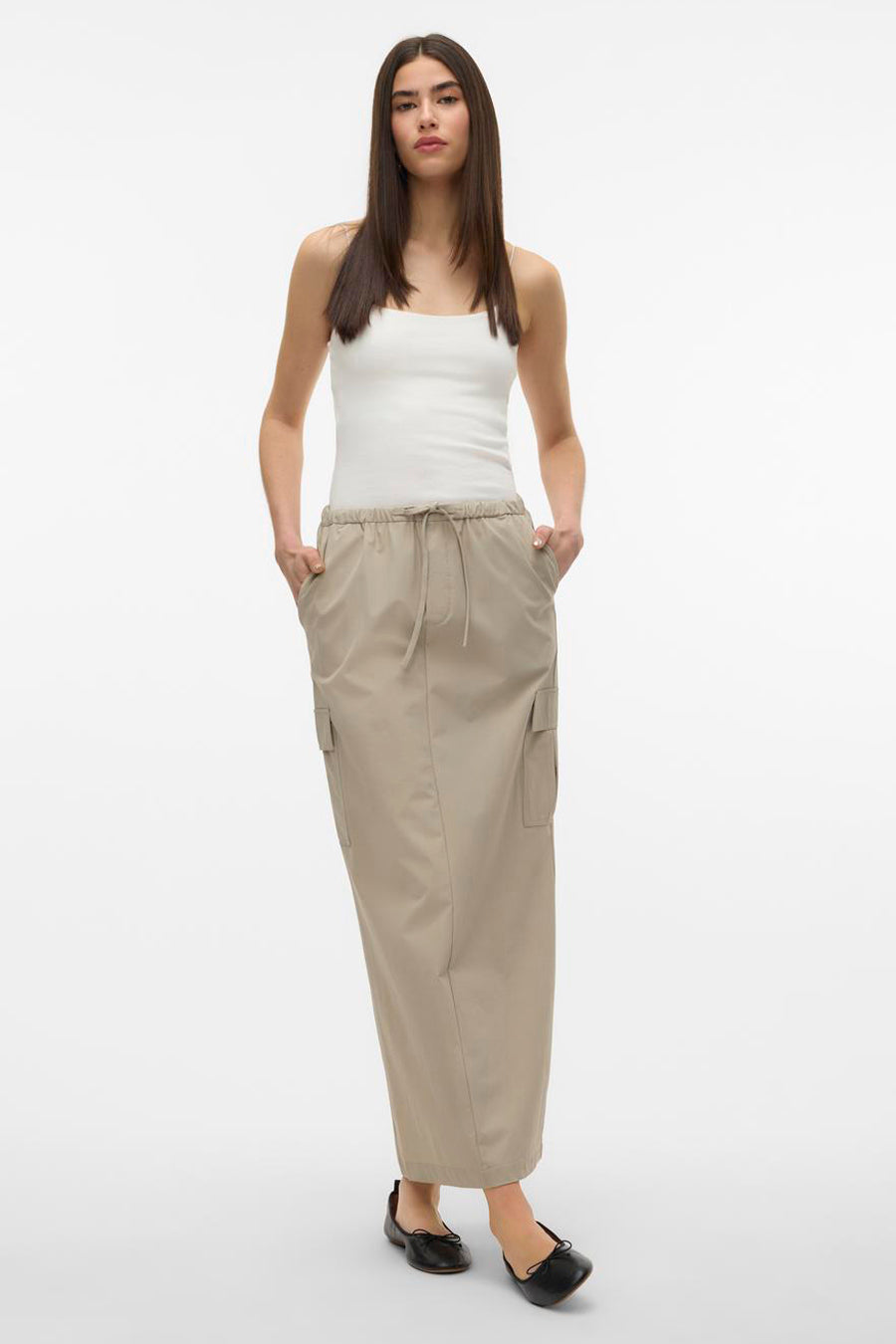 Rok (lang) Beige - VERO MODA®
