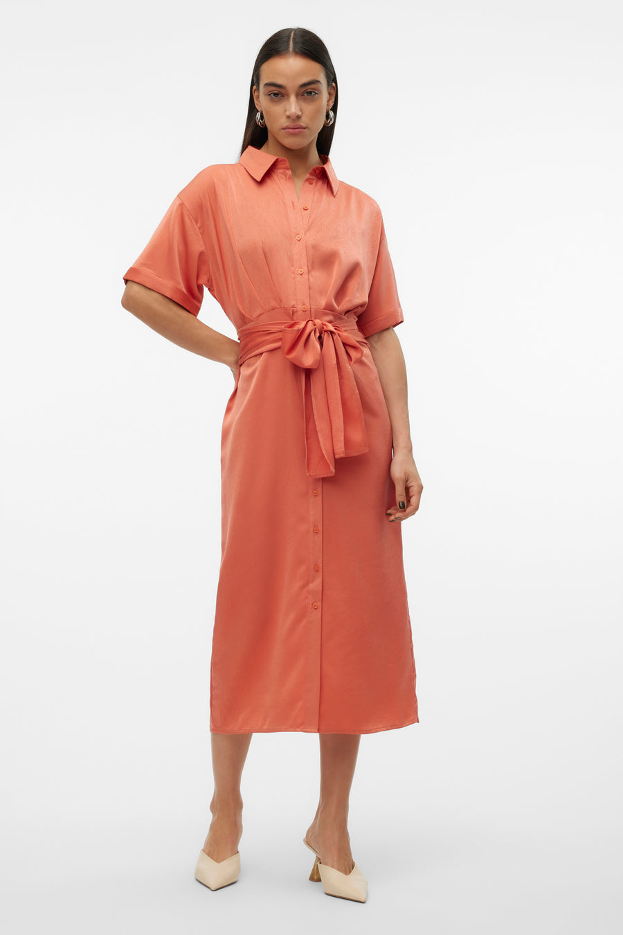 Kleedjes (korte mouwen) Rood - VERO MODA®
