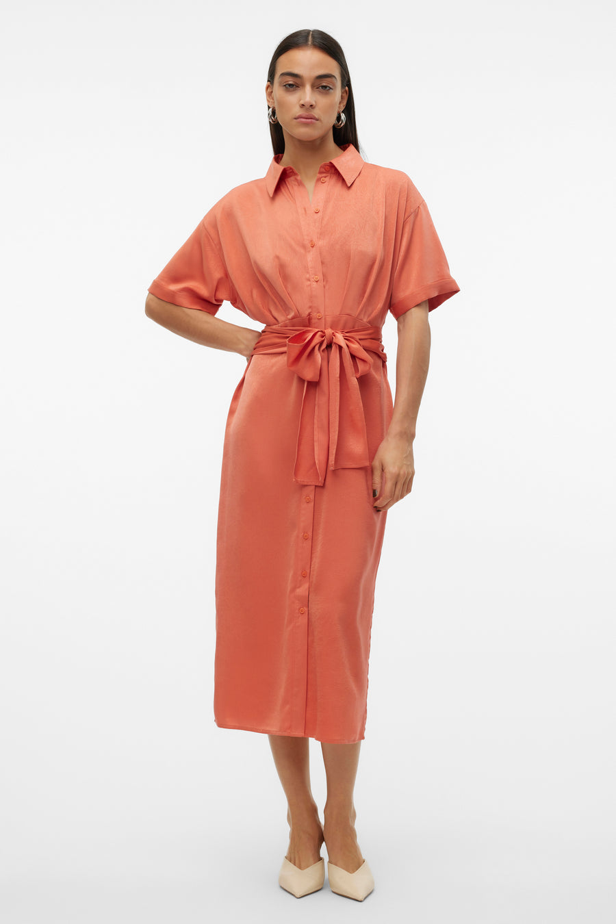 Kleedjes (korte mouwen) Rood - VERO MODA®