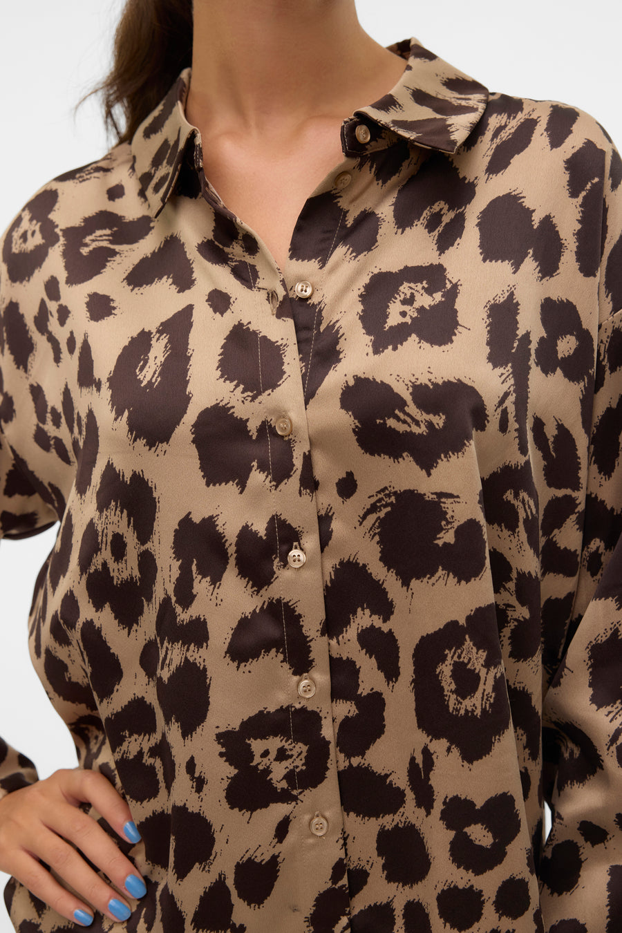 Hemd (lange mouwen) Bruin - VERO MODA®