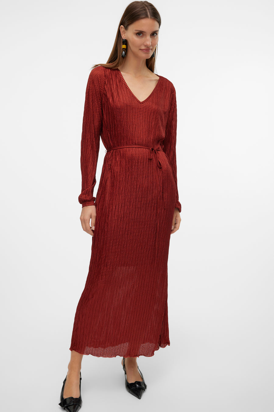 Kleedjes (lange mouwen) Rood - VERO MODA®